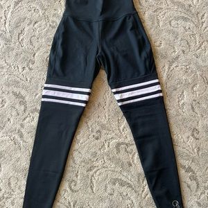 Bombshell thigh high black leggings